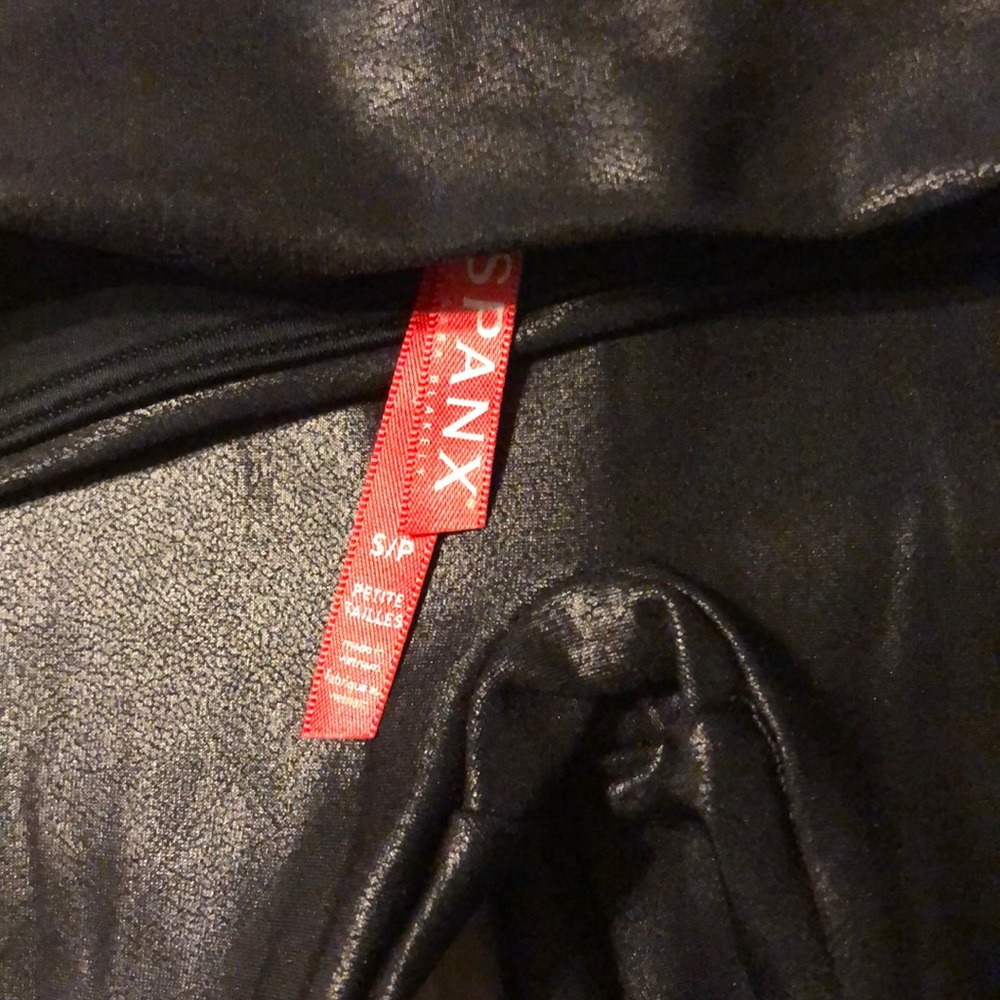 Faux leather spanx
